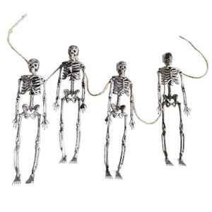Varal Decorativo De Esqueletos Halloween - 100cm