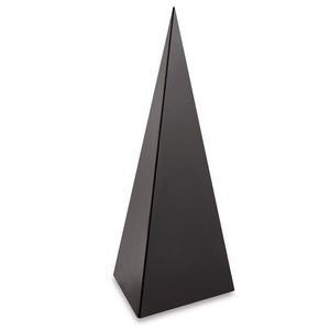 Enfeite Decorativo "pirâmide" Em Metal Preto 30x13,5 Cm - D\'rossi