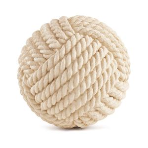 Enfeite Decorativo esfera em Poliresina Off White 13x13cm