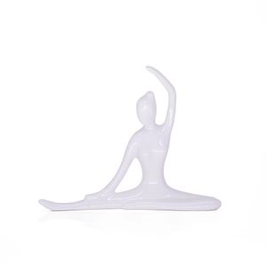 Enfeite Decorativo Bailarina Em Ceramica Branco 13X16X3,5Cm - Indodecorar