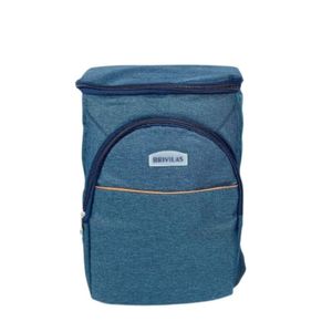 Mochila Térmica Cooler Capacidade 18 Litros Impermeável Portátil Piquenique Quente Frio Com Abridor De Garrafa azul