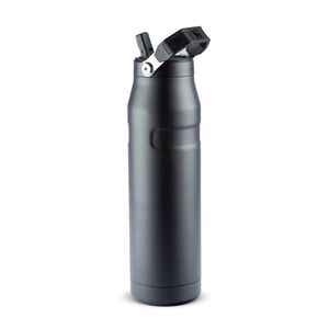 Garrafa Térmica Aerolight Flip Straw Em Inox 1,1 Litros Stanley Preta