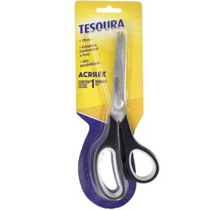 Tesoura Multiuso Acrilex - 19cm Preta