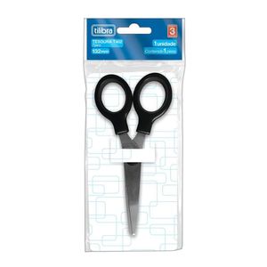 Tesoura Escolar Tilibra - 132mm T402 Preto