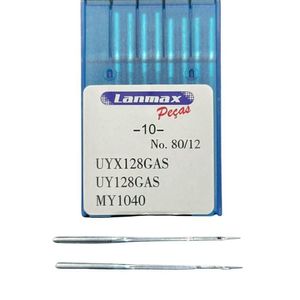 Agulha Uyx128 Para Máquina Galoneira, Fechadeira Plana, Braço, Cós - Pct C- 10 - Numero 12