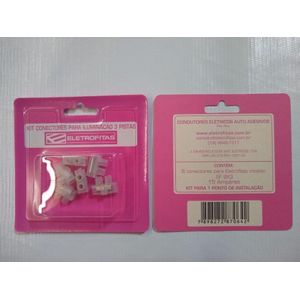 Conector Elétrico Ef9x3 J Davies Simples Para Interruptor Paralelo ou Duplo Cartela com 6 Unidades