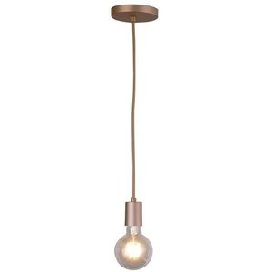 Pendente 1 Lâmpada Sobrepor Uno Até 15W Alumínio Attena 3118 Bzm Bronze Mate Bivolt