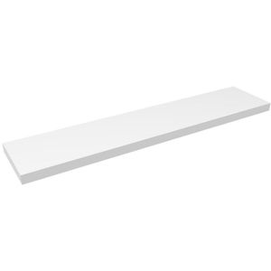 Prateleira Decorativa Reta com Suporte Classic Montfácil Branco Borda Reta 120x25cm