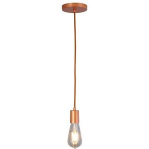 Pendente 1 Lâmpada Sobrepor Uno Até 15W Alumínio Attena 3118 Cb Cobre Bivolt