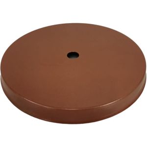 Canopla de Teto Redonda 1 Lâmpada 25W Metal Luminoteca 1253 Bivolt