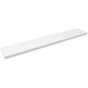 Prateleira Decorativa Reta com Suporte Classic Montfácil Branca Borda Reta 150x25cm