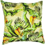 Almofada-Jacquard-Folhas-Verde-Decortec-44X44cm