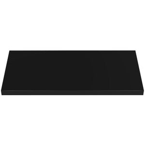 Prateleira Decorativa Reta com Suporte Classic Montfácil Preto Borda Reta 90x40cm