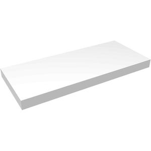 Prateleira Decorativa Reta com Suporte Classic Montfácil Branca Borda Reta 60x25cm