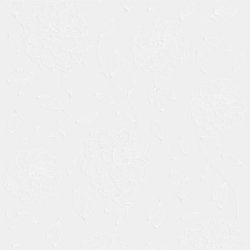 Papel-De-Parede-Bobinex-6921-Relevo-Floral-Branco