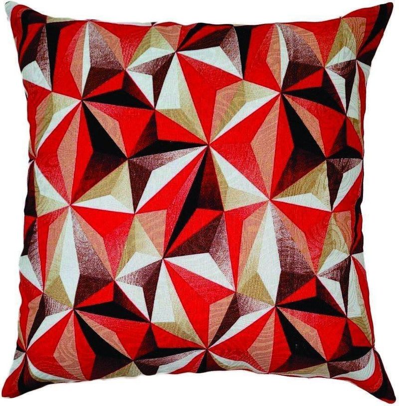 Almofada-Jacquard-Triangulo-Vermelho-Decortec-44X44cm