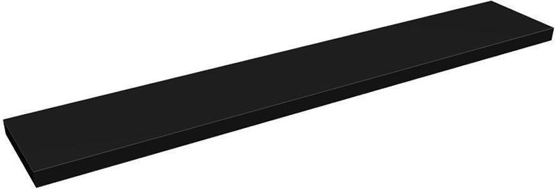 Prateleira-Decorativa-Reta-com-Suporte-Classic-Montfacil-Preto-Borda-Reta-150x25cm