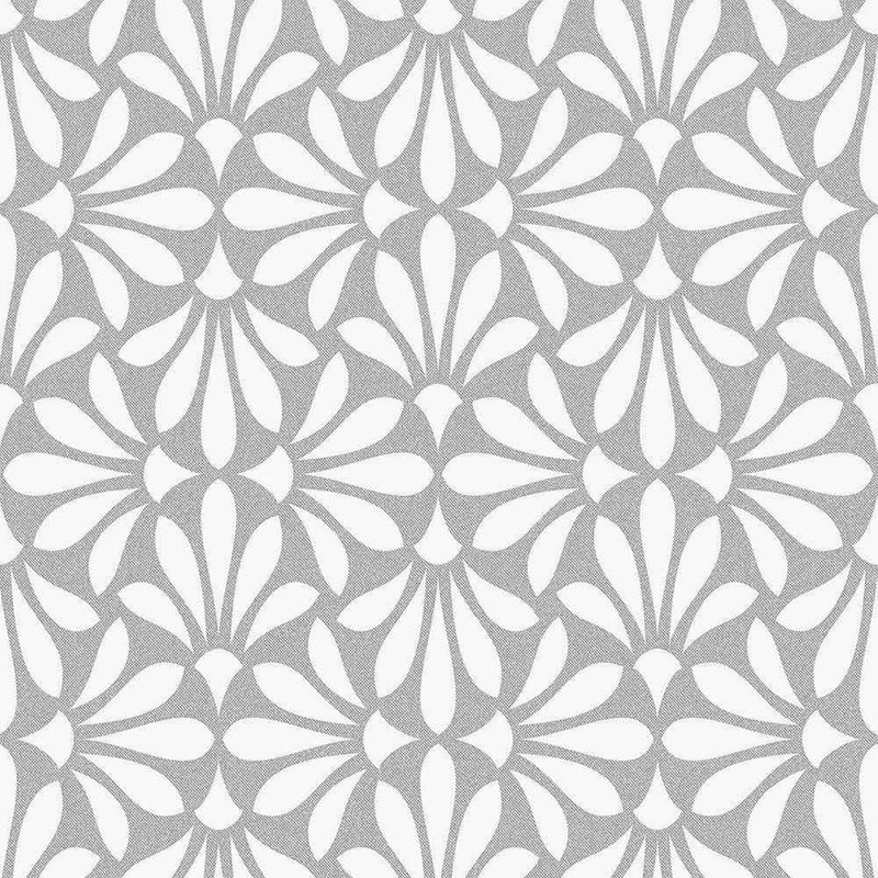 Papel-De-Parede-Bobinex-3509-Relevo-Flor-Cinza