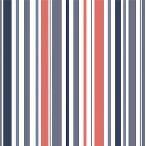 Papel de Parede Bobinex 7339 Circo Vetor Vermelho e Azul