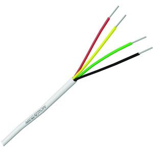Cabo de Alarme Megatron 2146 Multicores 40x4 Branco Rolo com 100m