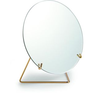 Espelho Funcional Mart Collection Com Suporte Metal Dourado