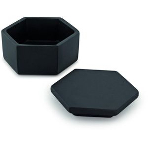 Pote Decorativo Mart Collection Preto Cimento