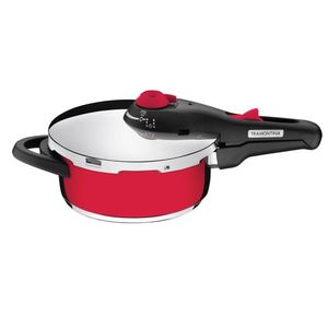 Panela De Pressão Tramontina Solar Em Aço Inox Fundo Triplo Com 5 Dispositivos De Segurança 22Cm 3 L