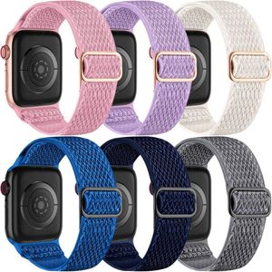 6 Pulseiras Trançadas P- Apple Watch 38-49mm Nylon