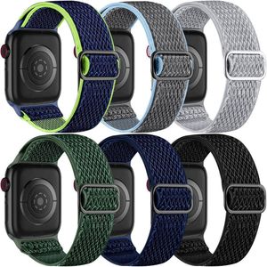 6 Pack Pulseiras Trançadas Compatíveis Com Apple Watch (cores Diversas)