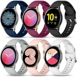 Kit 6 Pulseiras De Silicone Compatíveis Com Galaxy Watch (multicolor)