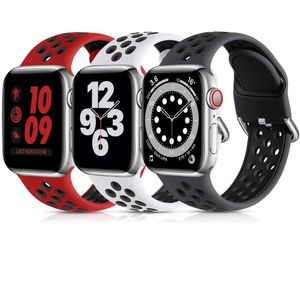3 Pulseiras Esportivas Apple Watch (antracite-branco-vermelho)