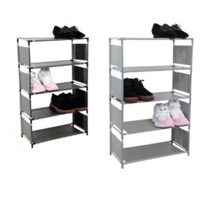 Sapateira 5 Prateleiras Estante Organizador Multiuso Tenis Brinquedos Roupas Porta Treca Lavanderia Quarto Sala