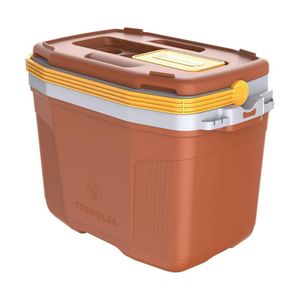 Caixa Térmica Suv 32 Litros Marron C- Amarelo Termolar