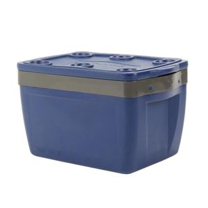 Caixa Térmica Cooler 65l Porta Copos Azul
