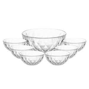 Conjunto De 7 Peças De Vidro Para Sobremesa Diamond Lyor