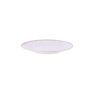 Prato Sobremesa Tramontina Rústico Marrom Em Porcelana Decorada 21 Cm