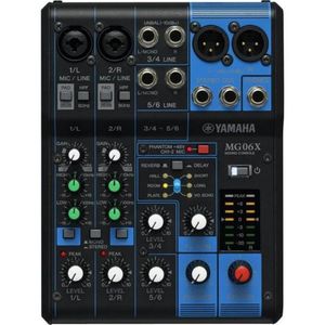 Mesa De Som Yamaha Mg06x 6 Canais Bivolt Preta