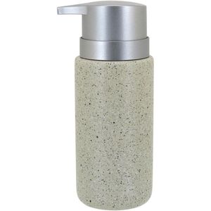 Clássico Porta Sabonete Liquido 16X8X6Cm 260Ml Cerâmica Bege