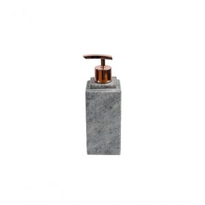 Porta Sabonete Líquido Dispenser Em Pedra Sabão Rosê 22X7Cm