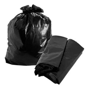 Saco Para Lixo Preto 100l Com 100 Unidades Jjl Plastic Preto