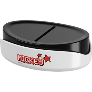 Saboneteira de Bancada Bulky Coza Disney Branco com Preto