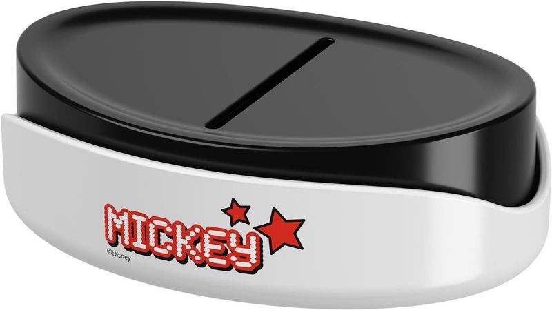 Saboneteira-de-Bancada-Bulky-Coza-Disney-Branco-com-Preto