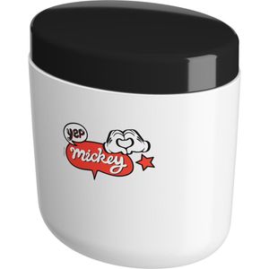 Porta Algodão Bulky Coza Disney Branco Com Preto