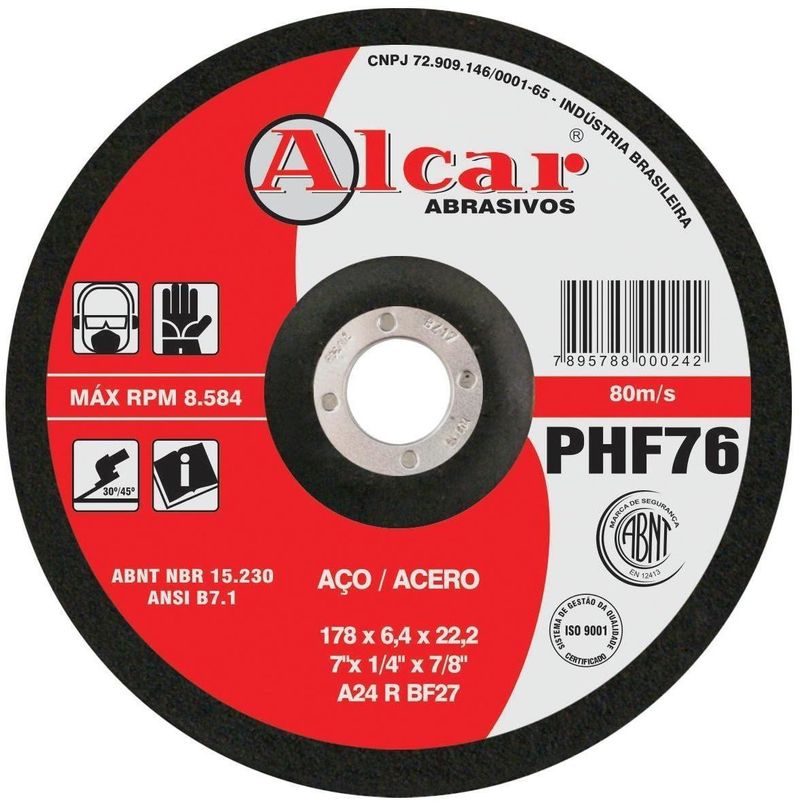 Disco-de-Desbaste-Alcar-228x6-4x22-2mm-PHF-96