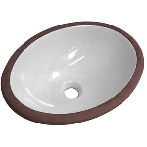 Cuba de Embutir Para Banheiro Luzarte Oval Estrela Branca M01 40,5x31cm