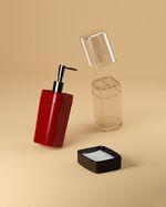 Porta-Sabonete-Liquido-Splash-Coza-290ml-Vermelho-Bold
