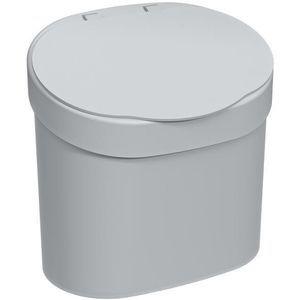 Lixeira Basic Com Tampa Coza 10906/0499 2,5L Cinza Frio
