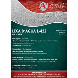 Lixa D'água Alcar L-422 Grão 80 225X275mm