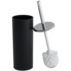 Suporte Ps Brinox Com Escova Para Banheiro Preta
