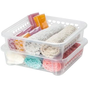Cesto Organizador Plástico Sanremo Casar Fit Incolor 6,8x25,4x27cm 3,3L